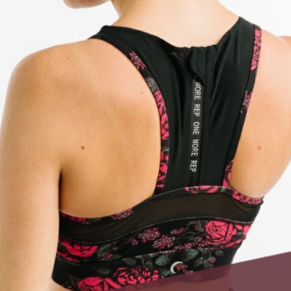Zyia Electric Crimson Rose Luxe All Star Bra, EUC, XXXL